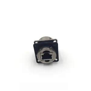 YW122F01 dual ports waterproof RJ45 connector