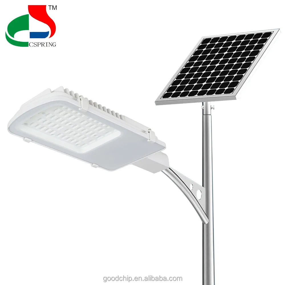 Farola solar led todo en uno de alta potencia integrada 20W 30W 40W 50W 100W 120W 150W con farola solar de alta calidad