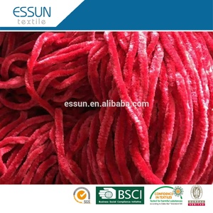 Fil de Chenille en Polyester doux et brillant 100%, vente en gros, prix de gros, - Product Image 5