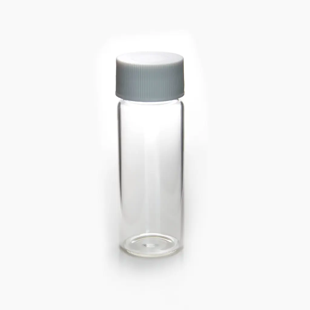 27.5*57mm 20ml Sample Storage Screw Neck Borosilicate Glass vial for water analysis EPA VOA TOC Vials with 24-400 cap