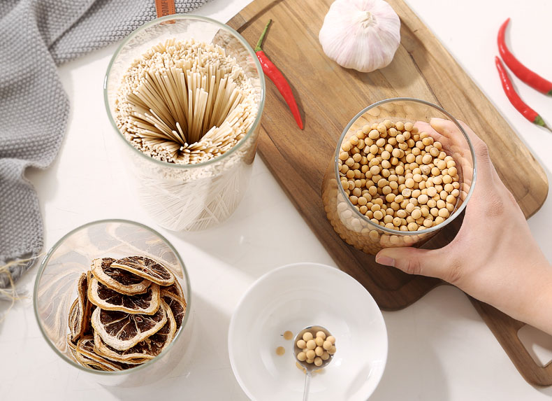 Glass Storage Jar Heat-resistant Glass Jar Glass Containers For Storing Food