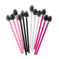 Baguette de mascara jetable en forme de poire en forme de larme brosse en nylon outils d'extension de cils brosse de nettoyage de cils
