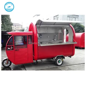 Kondisi baru listrik mobile mini keranjang makanan/churros makanan trailer