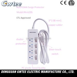 contra sobretensiones de salida múltiple venta directa de alta calidad de protector contra sobretensiones <span class=keywords><strong>regleta</strong></span> - Product Image 5