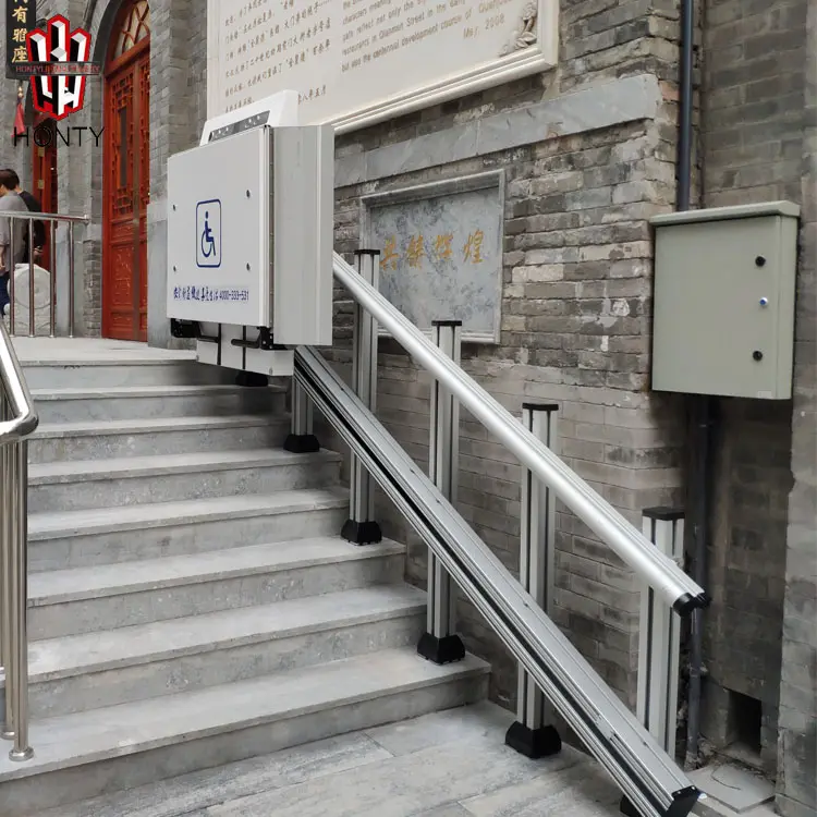 Venta caliente hontylift escalera inclinada silla de ruedas plataforma elevadores