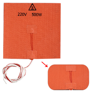 De silicona de 200X200mm 220 V 500 W con termistor y 3 M adhesivo para cubo <span class=keywords><strong>Prusa</strong></span> <span class=keywords><strong>i3</strong></span> 3D impresora de calor del calentador de cama - Product Image 6