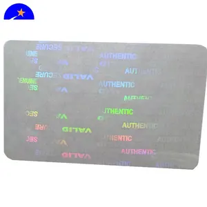 ID Thẻ An Ninh Hologram Overlay Stickers Với Công Nghệ Micro Secure, ID Transparent Hologram Lớp Phủ Stickers, Id Overlay