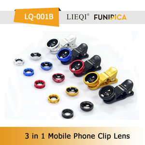 Accessoires de téléphonie mobile 3 en 1 Grand Angle lentille fish eye lentille macro objectif IP/<span class=keywords><strong>notebood</strong></span> pc/pad LQ-001 - Product Image 6