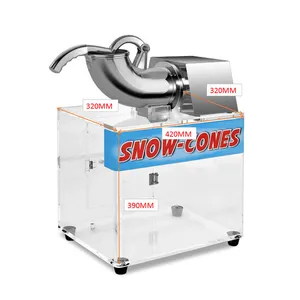 Trituradora de hielo eléctrica comercial, suministro de fábrica, 180W, máquina de cono de nieve