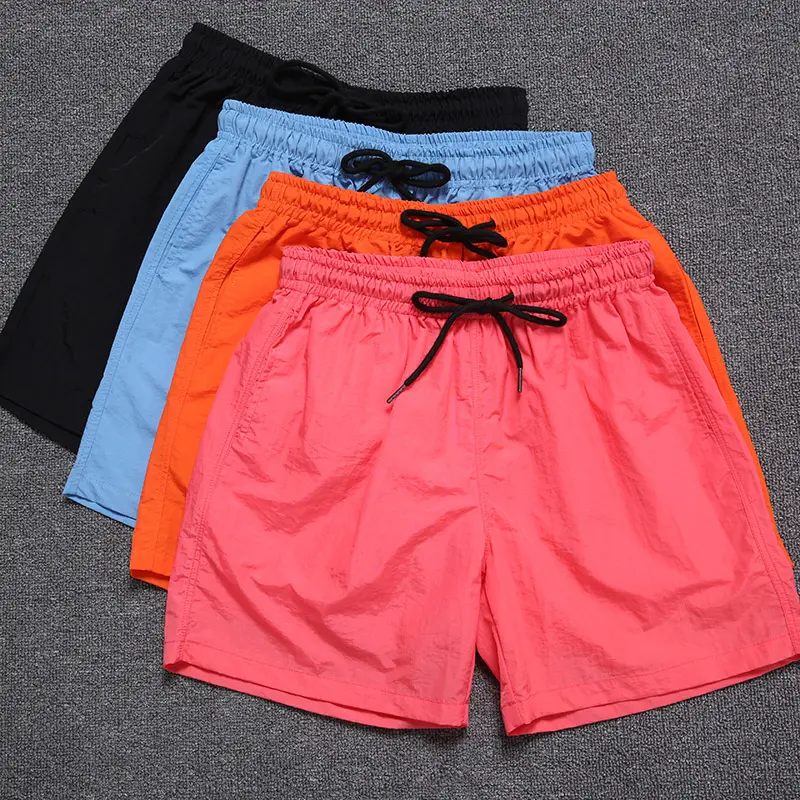 wholesale men summer pink black training shorts blank for jogger athletic gym fitness shorts