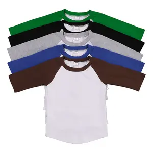 Printed Body Raglan Sleeve Children Boys Long Sleeved T-shirts