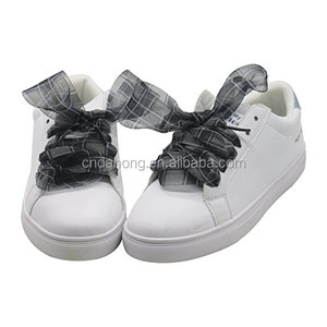 Nuovo arrivo plaid pattern casual piatto <span class=keywords><strong>funky</strong></span> nastro di raso lacci delle scarpe per scarpe da ginnastica scarpe stivali - Product Image 3