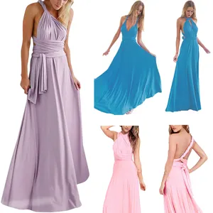 Women Evening Dress Sexy Long Dress Convertible Multi Way Wrap Bridesmaid Dresses