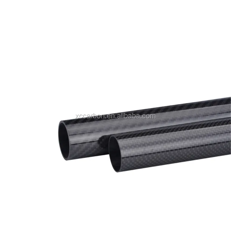 20mm 3 k dệt carbon sợi ống 65mm 70mm 73mm 74mm 75mm sợi carbon rod/ống
