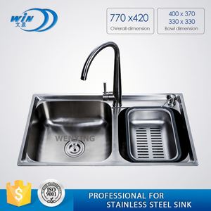 Cocina inoxidable <span class=keywords><strong>Camper</strong></span> trailer RV undermount fregadero Doble - Product Image 2
