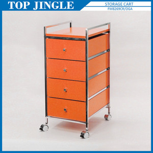 4 Tier <b>Metal</b> Office Storage Drawer <b>Trolley</b> - Product Image 3