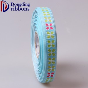 Encargo <span class=keywords><strong>al</strong></span> por mayor del grosgrain cinta importada, 2.5 cm verde hoja impresa raya <span class=keywords><strong>de</strong></span> <span class=keywords><strong>la</strong></span> cinta - Product Image 3