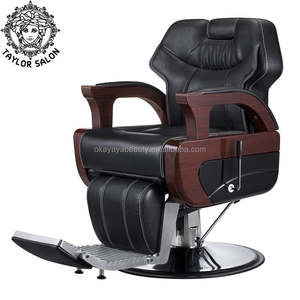 Mobilier de salon de coiffure Équipement pour barbier Chaises de coiffure Big Pump Vintage Barber Chair - Product Image 2