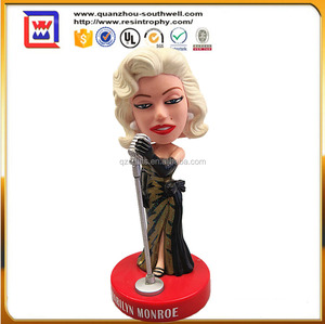 Norma Jean Remix jefes bobble y polyresin resina Marilyn Moore bobble head y Marilyn Monroe bobble head - Product Image 1