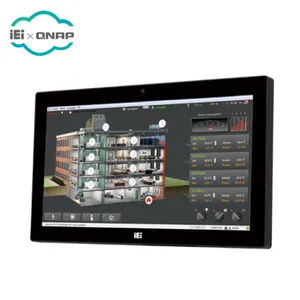 IEI AFL3-W15A-BT-J1/R/2G Wide 15.6"IP64 compliant front panel fanless resistive touch all in one PC with Intel Celeron J1900
