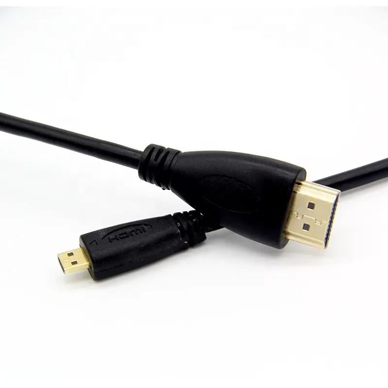 HD 1080p Gold plated HDMI to Micro HDMI cable 0.5m 1m 1.5m 1.8m 2m 3m for Tablet,Notebook,Camera