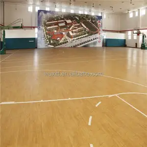 Бесконтактный антистатический баскетбольный пол из ПВХ для продажи