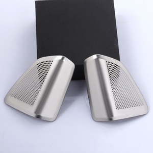 2 pz In Acciaio Inox Cromato Audio Altoparlante Copertura Trim Per <span class=keywords><strong>BMW</strong></span> <span class=keywords><strong>X5</strong></span> F15 2014 2015 2016 Car Styling <span class=keywords><strong>Accessori</strong></span> - Product Image 2