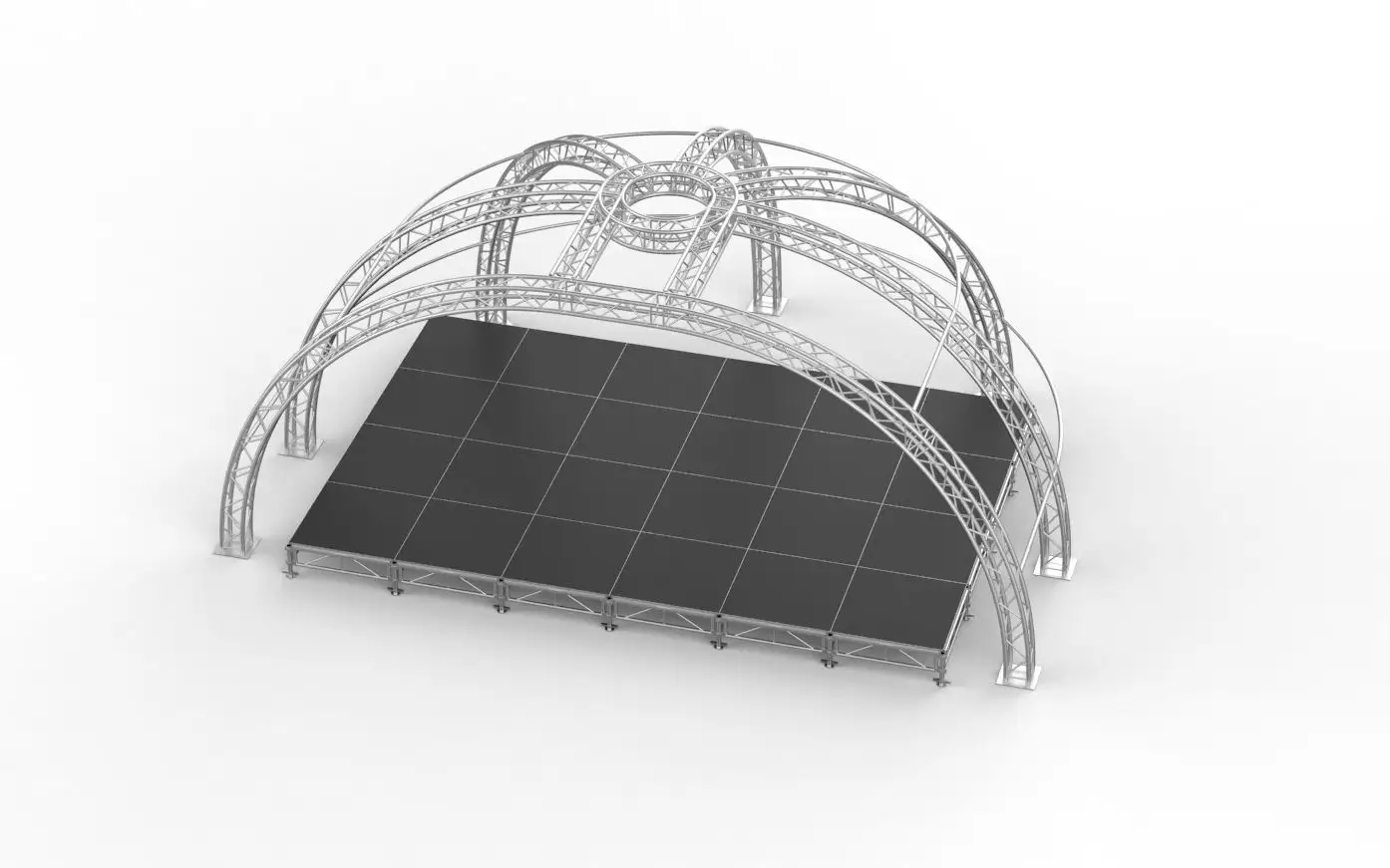Panggung aluminium luar ruangan berkualitas tinggi dengan sistem menara truss