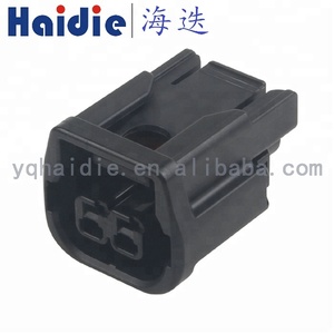 Haidie Konektor Kabel, Konektor Perempuan 2 Pin Hitam Tahan Air 6189-7408 - Product Image 2
