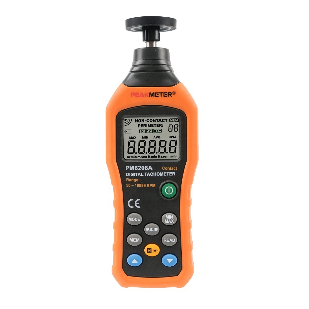 high precise portable digital contact type tachometer PM6208A with 99 groups data logger
