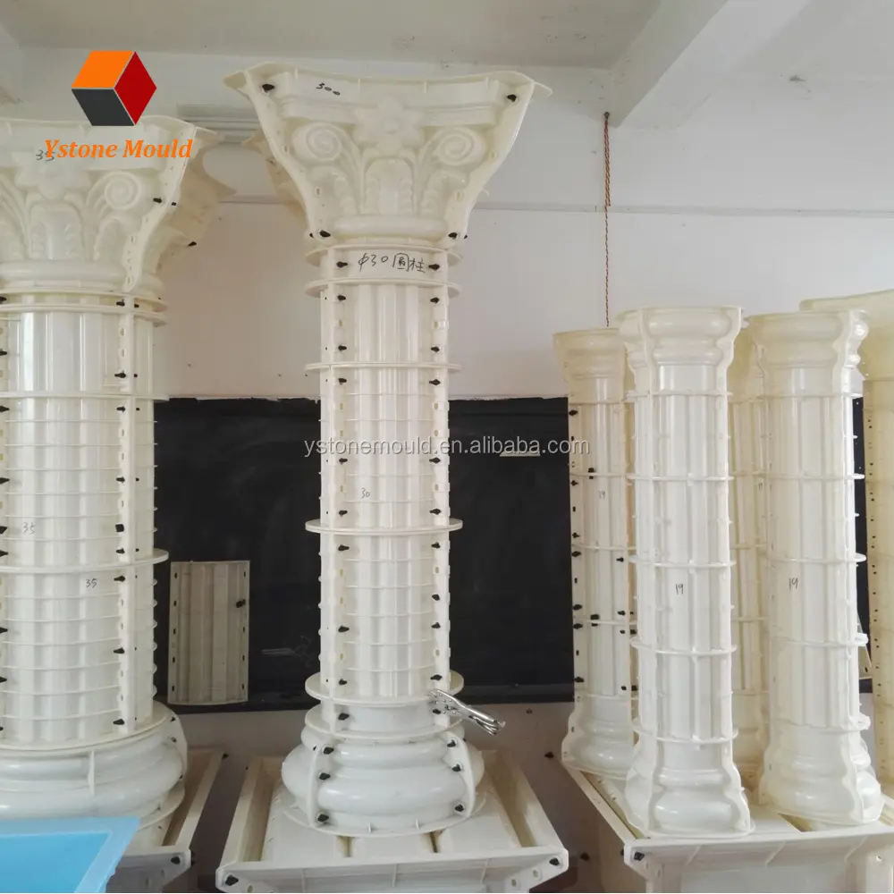 Molde de coluna de plástico abs pré-fabricado molde de coluna romano