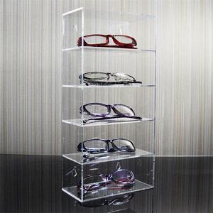 Treo Tường Hộp kính với ngăn kéo plexi kính mắt kính tổ chức 4 Tier Acrylic Kính mát trường hợp lưu trữ - Product Image 3