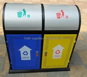 outdoor waste recycle garbage bin