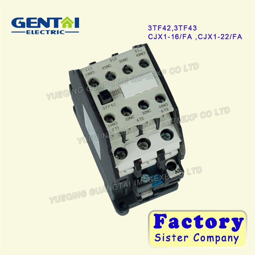 CJX1-32 3TF44 Contacteur Électrique Magnétique 32A - 24V 48V 220V 380V (Color : AC220V)