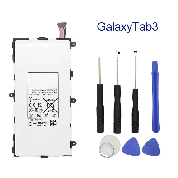 Tablet Replacement Li-ion Battery T4000E for Samsung Galaxy Tablet 3 7.0' 210 T211 T215 P3200 4000mAh 3.7V