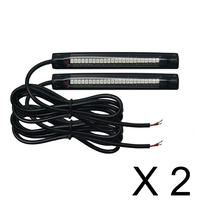 Feux arrière de moto 2x10cm, feu stop, clignotant, lumière LED flexible SMD pour moto, voiture, vélo