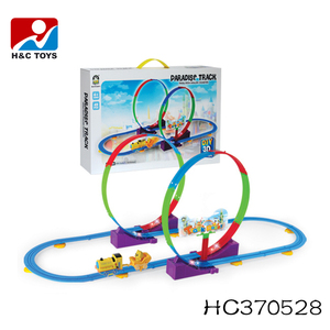 Pista de Coches Eléctricos Serie <span class=keywords><strong>Paradise</strong></span>, 37 Piezas, Juguete de Plástico para Niños, Divertido Set de Juguetes - Product Image 2