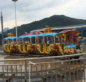 Guangzhou bambini giostre parco utilizzato pista la kiddy treno di divertimento per bambini treno vendita calda - Product Image 6