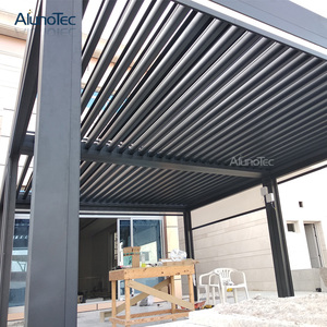 Alunotec moderno jardín Gazebo eléctrico de aluminio de apertura y cierre Patio pérgola <span class=keywords><strong>techo</strong></span> - Product Image 6