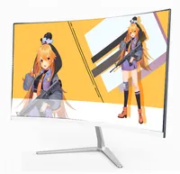 Computer Curved Surface 75 HZ LED Lcd Screen Monitor, 24