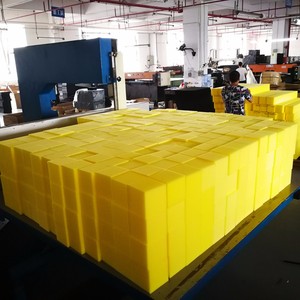 Cubos de espuma <span class=keywords><strong>gigantes</strong></span> de gran tamaño rojos personalizados de 12 pulgadas, esponja cuadrada de PU EVA borrable impresa para fosa de espuma - Product Image 5