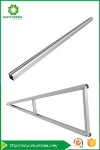 Nhôm Năng Lượng Mặt Trời Cấu Trúc Điều Chỉnh Tam Giác Khung 15KW 25kw Mái Bằng Tấm Pin Mặt Trời Bracket Home Hệ Thống Điện - Product Image 6