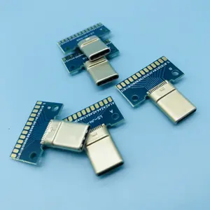 DIY Loại C Nam Kiểm Tra Cắm Ổ Cắm Kết Nối USB 3.1 Adapter SMT Loại + PC Board Trực Tuyến Bán - Product Image 1