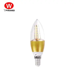 Venta al por mayor de alta lúmenes buena calidad 85-265 V E27/b22/E14 SMD LED Bombilla de luz de vela