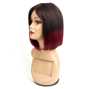 Xuchang工場T2-Bugインチストレートボボ卸売格安生バージン人毛ウィッグ - Product Image 1