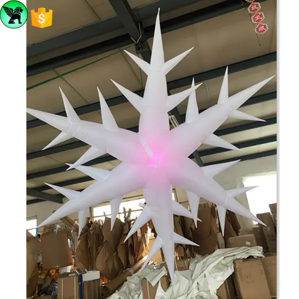 Hot sale advertising promotion inflatable snow / cheap inflatable snowflake for sale ST25