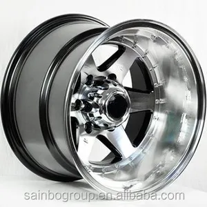 Aftermarket black silver inch 4x108 5x114.3 alloy wheels F863910