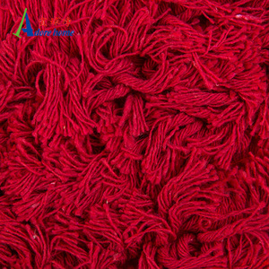 High Quality <strong>Red</strong> Woolen Yarn Airport Acrylic Dust <strong>Mop</strong> - Product Image 6