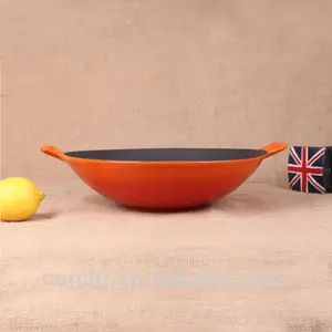 हस्ताक्षर Enameled चीनी कच्चा लोहा कड़ाही