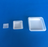 Fond plat en plastique de taille moyenne, plat en plastique de 100 ml pour échantillons, vaisselle de pesage, bateau